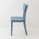 Chaise Filby bleu orage de profil