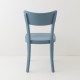 Chaise Filby bleu orage de dos