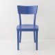 Chaise Filby bleu grec de face