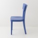 Chaise Filby bleu grec de profil