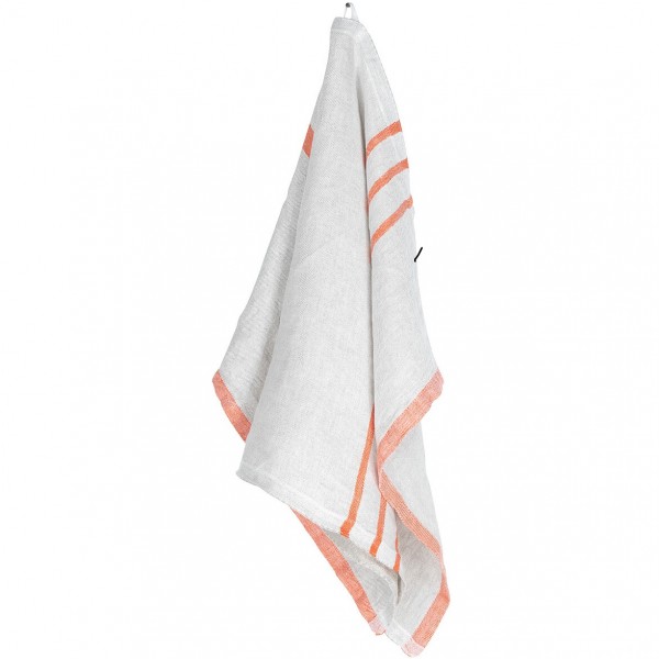 serviette lin gris orange Lapuan Kankurit