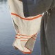 serviette lin gris orange Lapuan Kankurit MM