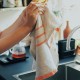 serviette lin gris orange Lapuan Kankurit PM