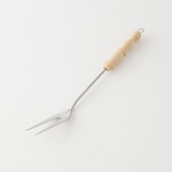 fourchette de service inox manche bois
