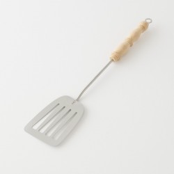 pelle ajourée inox manche bois
