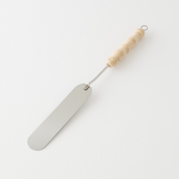 spatule de service inox manche bois