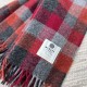 plaid laine arlequin rouge McNutt of Donegal détail