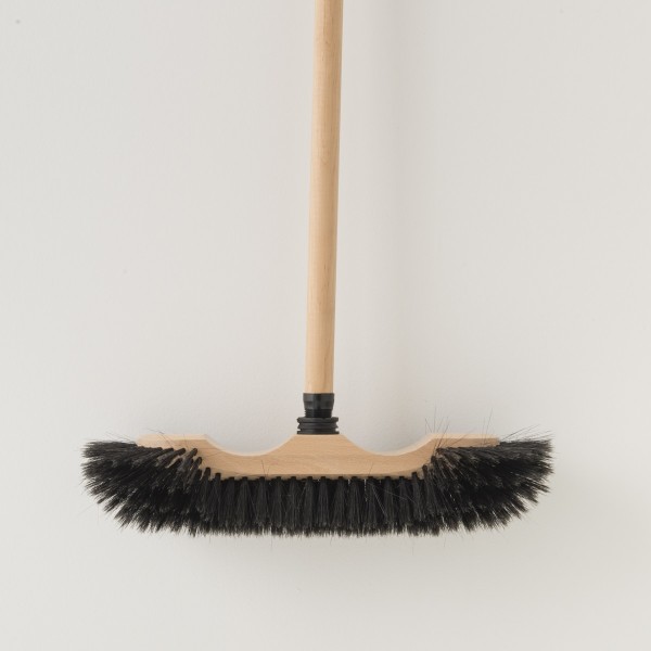 balai 1/2 tête bois verni soies noires