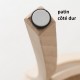 Chaise Filby vert tilleul détail patin 2