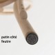 Chaise bistrot N°18 jade détail patin feutre