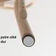 Chaise bistrot N°18 vert sapin détail patin dur