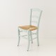Chaise campagne paillée Aqua