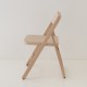 Chaise pliante multi cirée incolore vue de côté