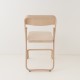 Chaise pliante multi cirée incolore vue de dos