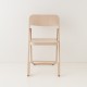 Chaise pliante multi cirée incolore vue de face