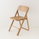 Chaise pliante multi cirée chêne moyen