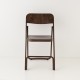 Chaise pliante multi cirée chêne moyen vue de face