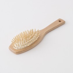 brosse à cheveux picots bois