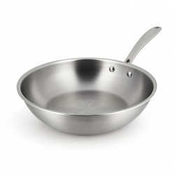 Wok 24 cm inox tricouches Ménastyl
