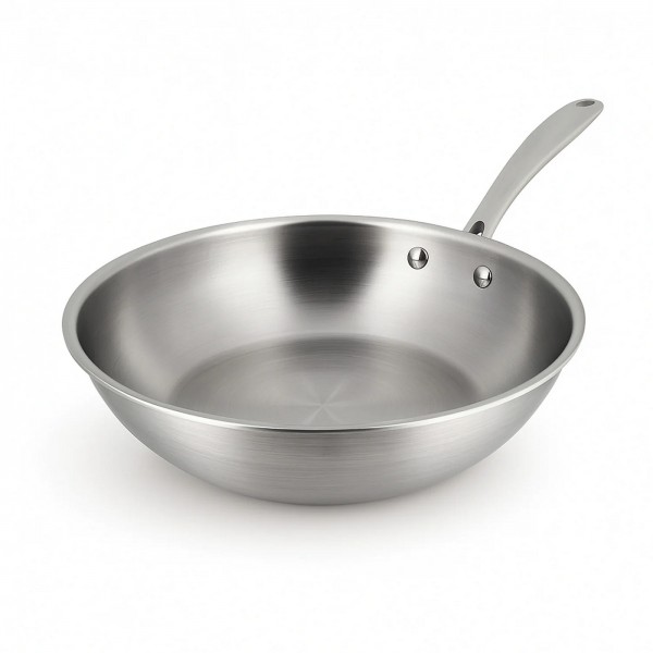 Wok 24 cm inox tricouches Ménastyl
