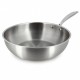 Wok 28 cm inox tricouches Ménastyl