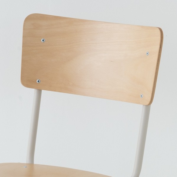 chaise haute 80cm 11 coloris + bois sable