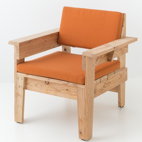 option coussin outdoor orange pour mélèze