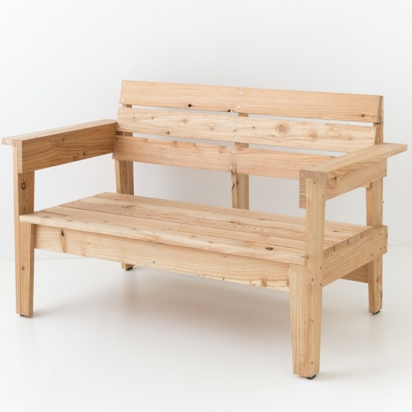 Canapé de jardin en mélèze