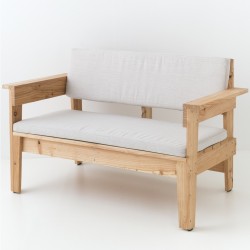 option coussin outdoor Dickson beige pour canapé mélèze