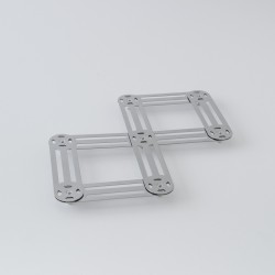 Dessous de plat pliant en inox