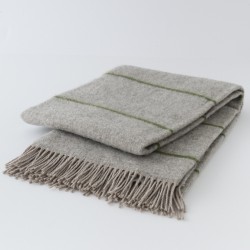 plaid pure laine Halla rayures vertes Lapuan Kankurit