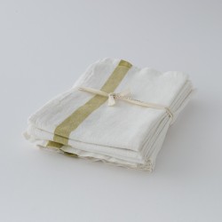 torchon lin lavé Phénix cassis