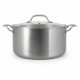 faitout 24 cm inox tricouches Ménastyl avec couvercle