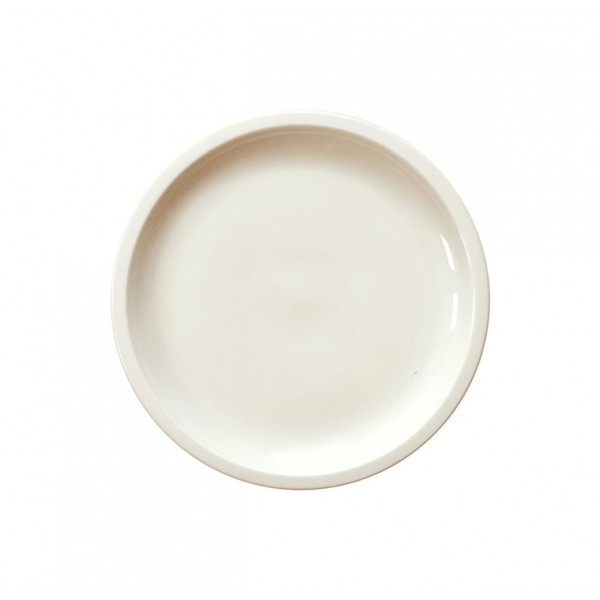 assiette en grès coloris craie S Cantine de chez Jars Céramistes