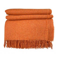 plaid laine lambswool recyclé vert frais McNutt of Donegal