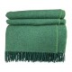 plaid laine lambswool recyclé vert frais McNutt of Donegal