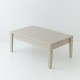 Table basse de jardin en mélèze 100x60 coloris lin