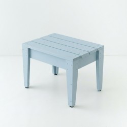 Table basse de jardin en mélèze 55x40 coloris pastel