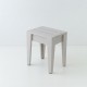 Tabouret de jardin en mélèze coloris buvard