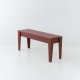Banc de jardin 120 cm en mélèze coloris rouge Oslo