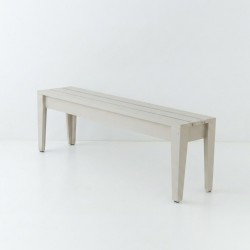 Banc de jardin 150 cm en mélèze coloris lin