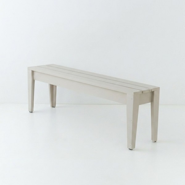 Banc de jardin 150 cm en mélèze coloris lin