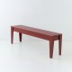 Banc de jardin 150 cm en mélèze coloris rouge Oslo