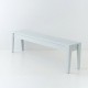 Banc de jardin 180 cm en mélèze coloris iceberg