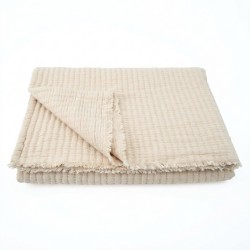 Boutis en coton coloris latte