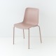 chaise coque polypro coloris rose
