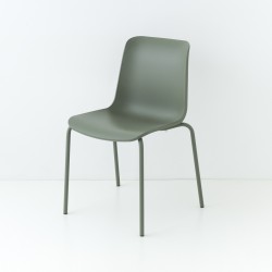 chaise coque polypro coloris bleu pastel