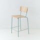 chaise haute 65cm cuisine américaine époxy bleu pastel