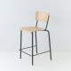 chaise haute 65cm cuisine américaine époxy anthracite