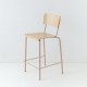 chaise haute 65cm cuisine américaine époxy rose